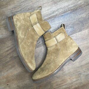 Gravati Italy Suede Leather Ankle Boots Womens Size 7.5 Vibram Handmade Stunning